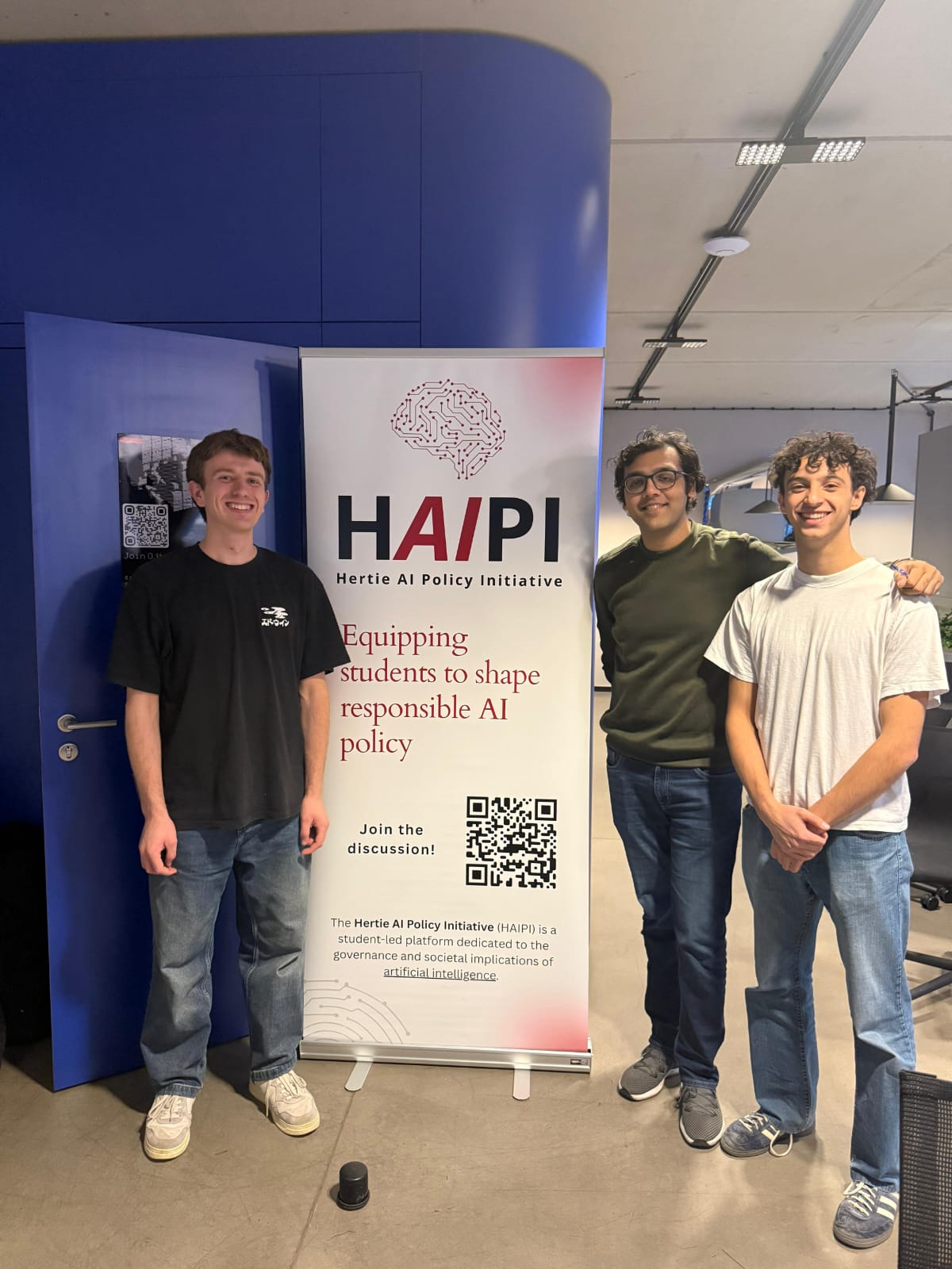 HAIPI co-founders Giulio Bernasconi, Arslan Jurion, and Shikhar Agarwal